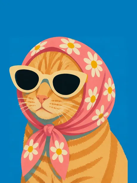 Style Foulard fleuri