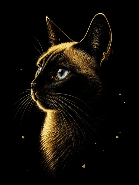 Style Nocturne doré